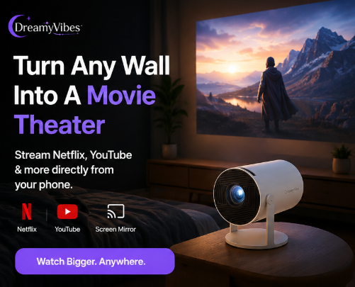 Dreamy Vibes Home Cinema Outdoor Projetor
